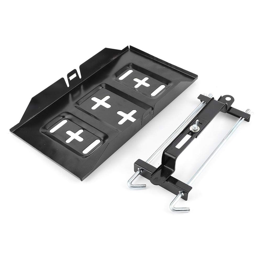 Universal Metal Battery Tray Clamp - Heavy Duty Car Battery Holder Mount Kit with Anti-Corrosion Coating (27cm) | Secure Battery Storage for Cars, Trucks, Boats & RVs