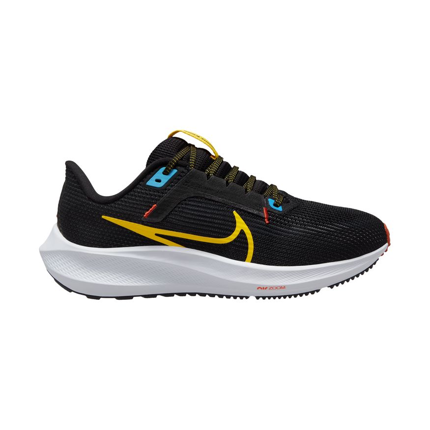 Nike Women's Air Zoom Pegasus 40 Running Shoes - Black/Speed Yellow/Dark Smoke Grey - Lightweight Cushioned Sneakers for Road Running, Jogging & Gym Workouts