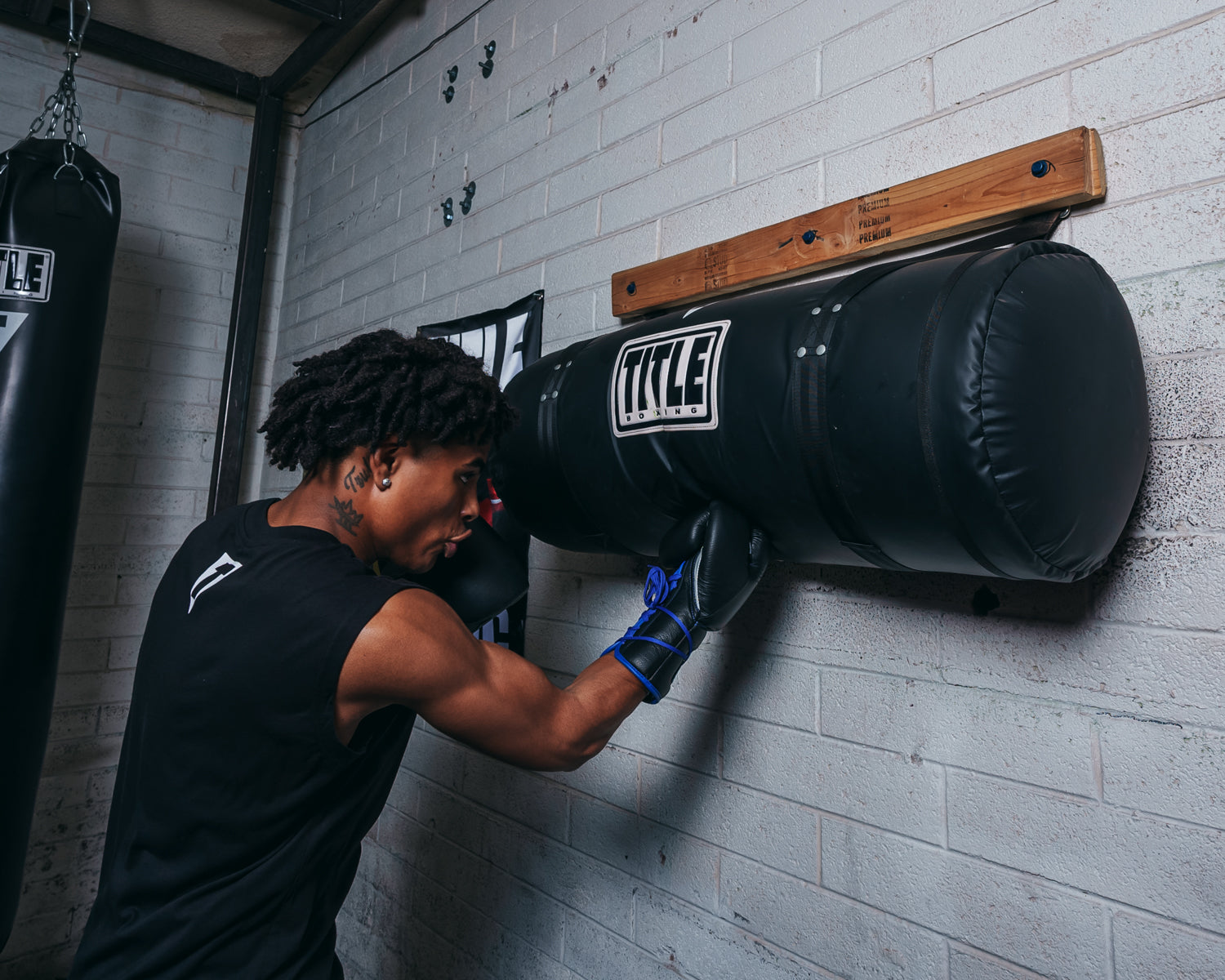 Premium TITLE Boxing Synthetic Leather Uppercut Heavy Punching Bag for MMA, Kickboxing & Home Gym Training - Durable Workout Equipment for Boxing Practice & Fitness