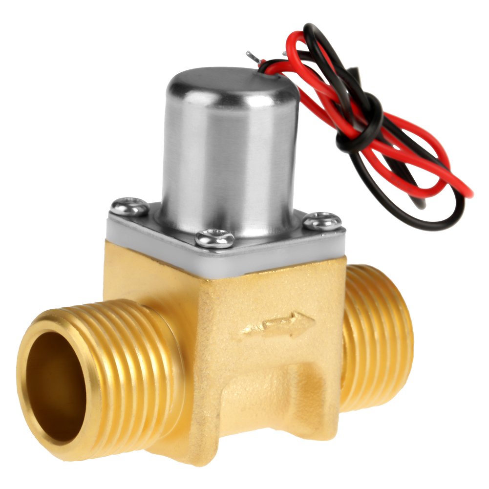 4.5V DC Brass Electric Solenoid Valve - 1/2