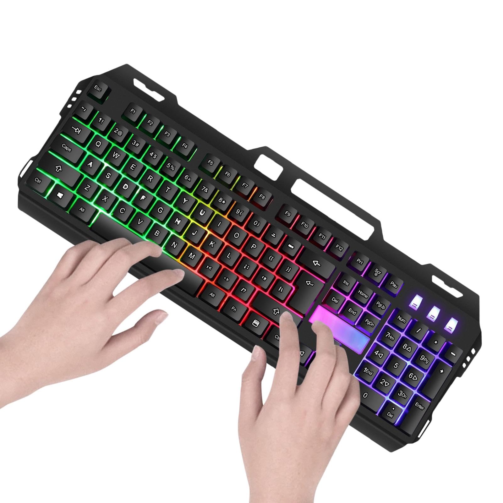 Sulxyi RGB Mechanical Gaming Keyboard with Vibrant Backlighting - High-Performance Switches for PC, Mac, Laptop | Perfect for Gaming, Typing & Office Work