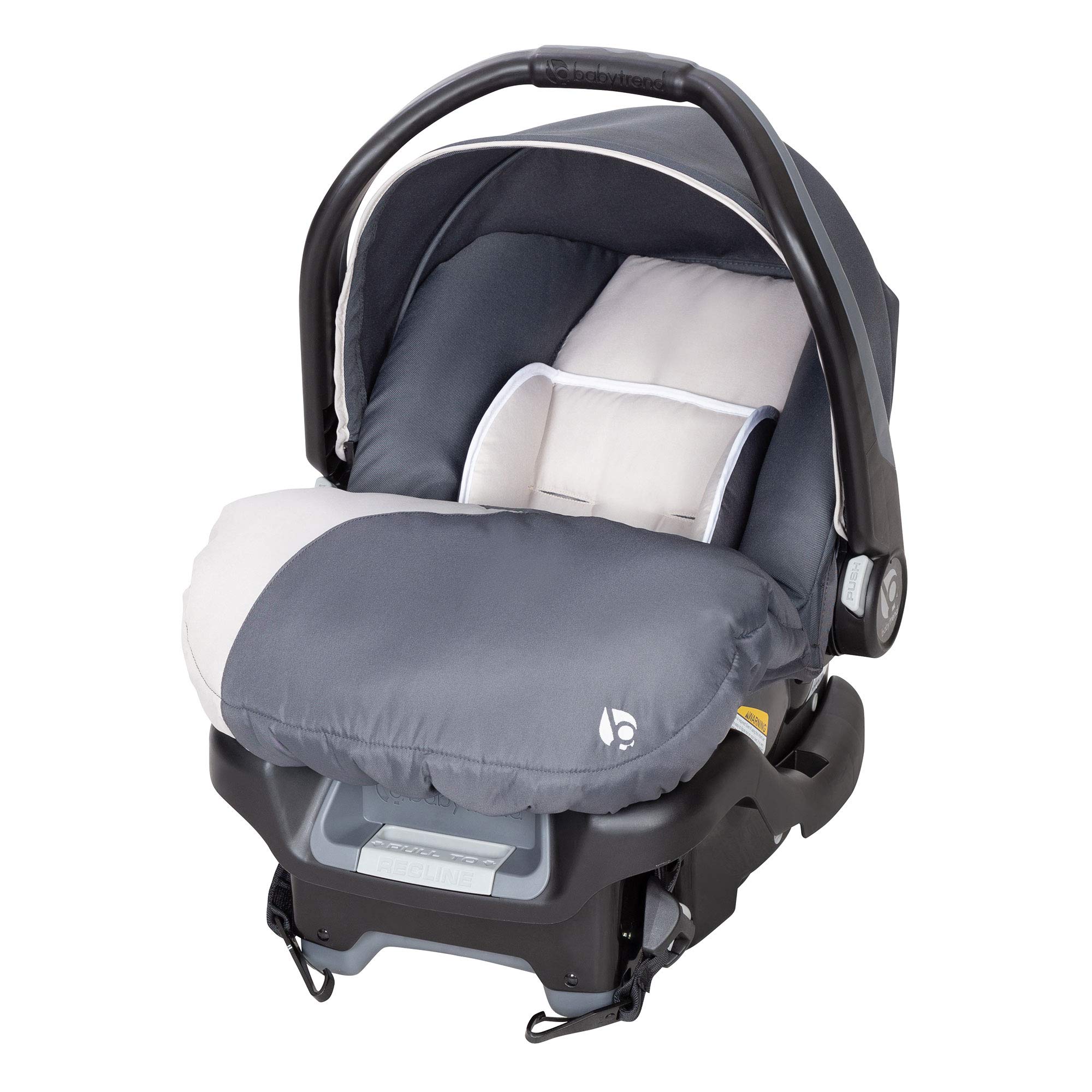 Baby Trend Ally Adjustable Comfortable Carry 35 Pound Infant Baby Car Seat and Base Set - Gray Magnolia (2 Pack) | Safe & Ergonomic Design for Newborns | Perfect for Travel, Shopping & Daily Use
