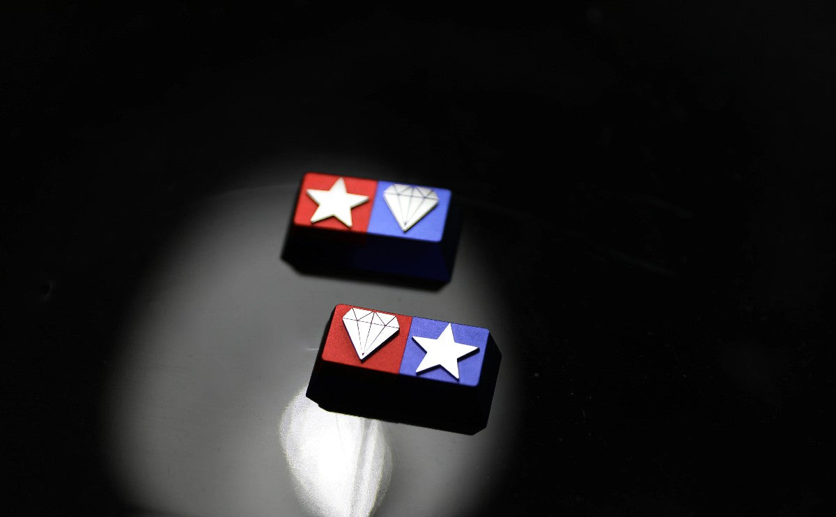 Mini 4WD Classic Logo Aluminum Alloy 2U Metal Personalized Keycap - Custom Mechanical Keyboard Decoration for Gaming PC Setup & Office Work