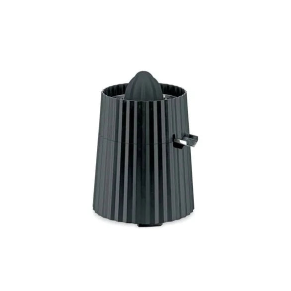 Alessi Plisse Electric Citrus Juicer - Black | Automatic Orange & Lemon Squeezer for Fresh Juice | Perfect for Breakfast, Cocktails & Healthy Living