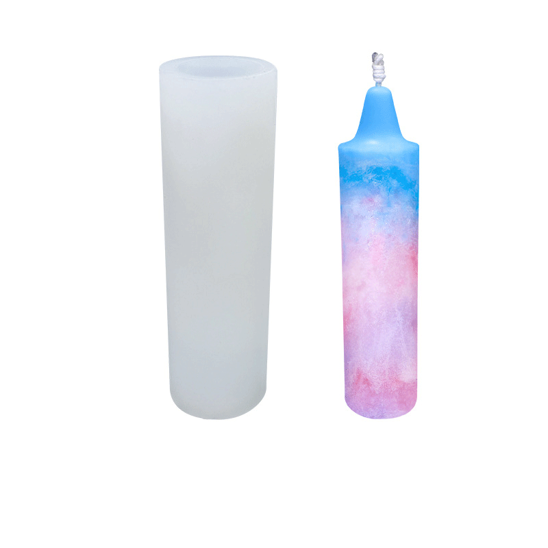 Premium Long Pillar Silicone Candle Mold for DIY Candles - 6
