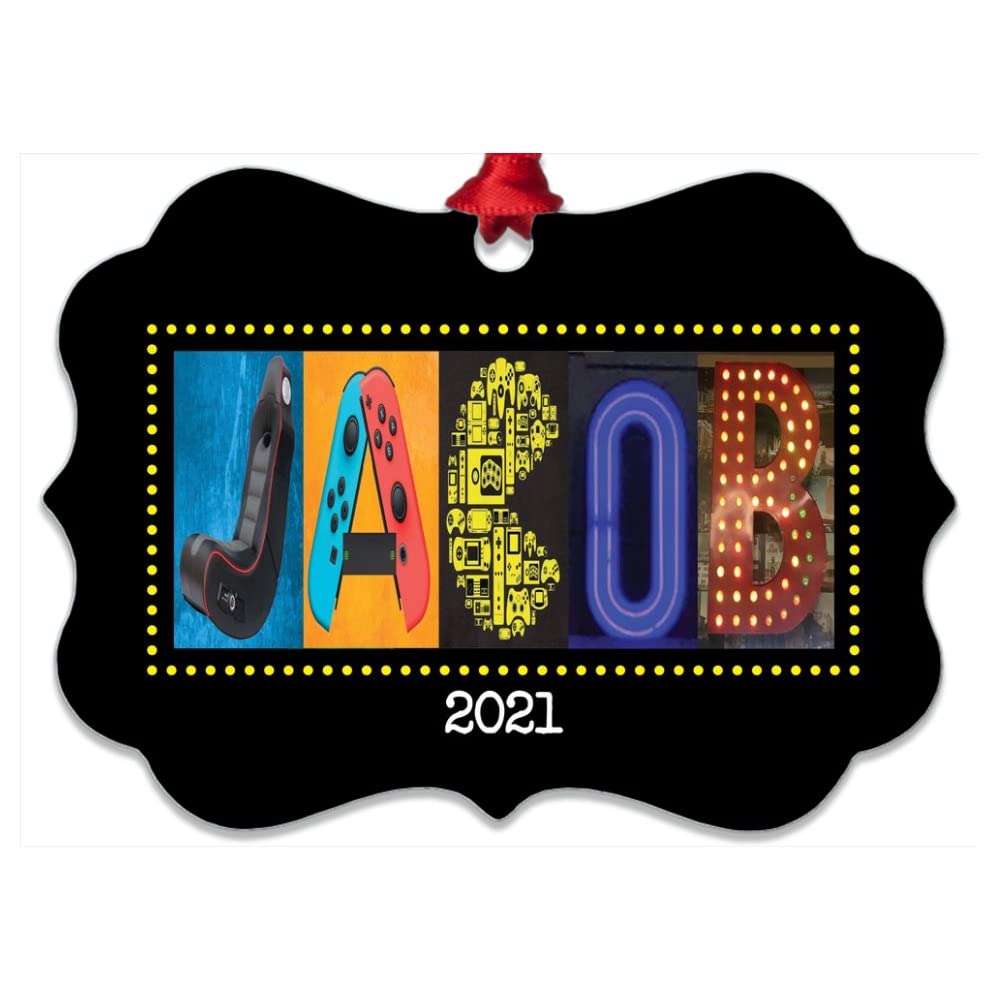 Custom Metal Video Game Christmas Tree Ornament - Personalized 3