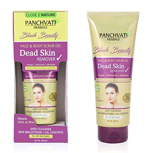 Panchvati Face & Body Scrub Gel - 200ml | Exfoliating & Cleansing for Smooth Skin | Perfect for Daily Skincare Routine & Spa Days
