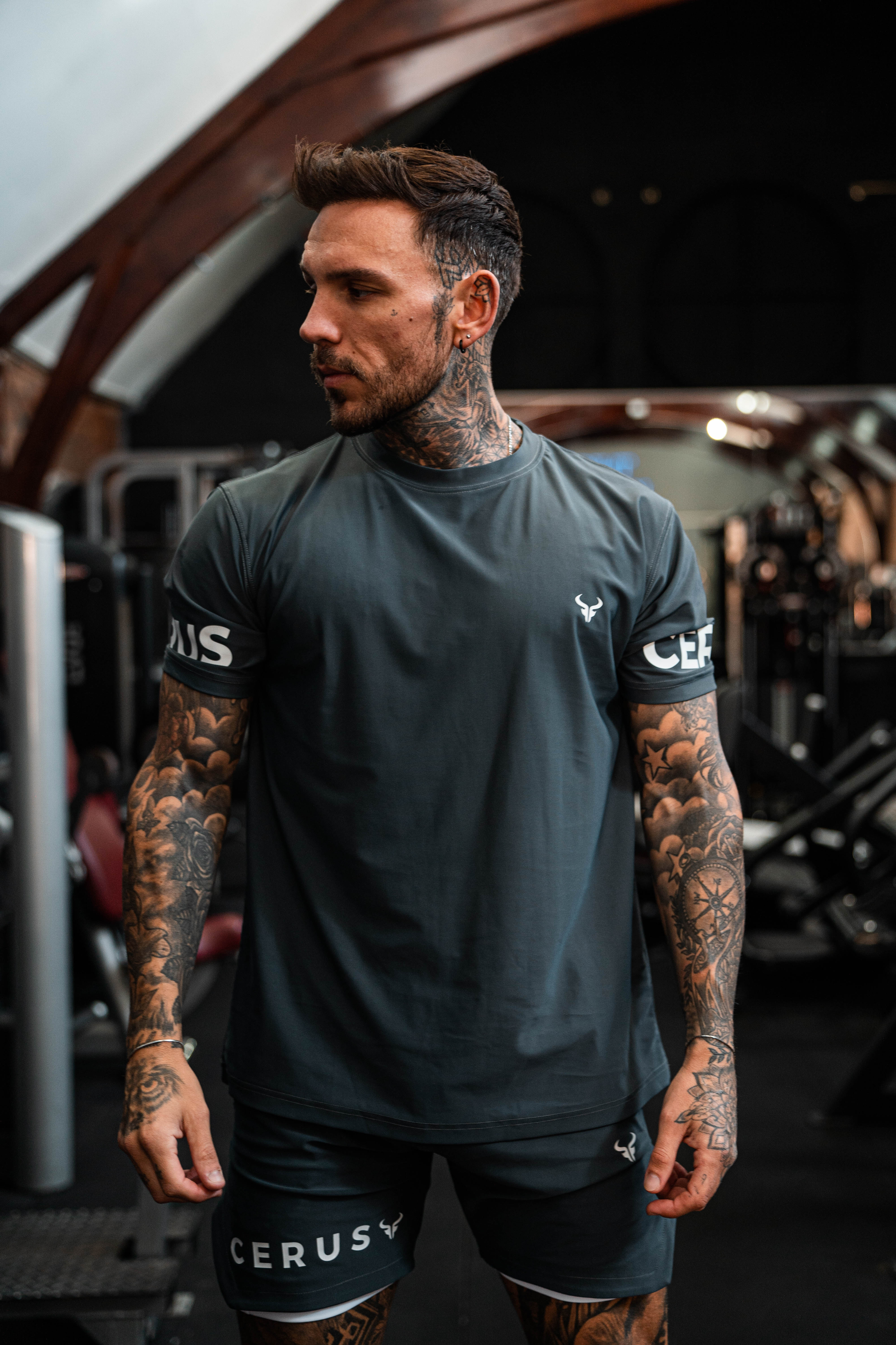 Cerus Grey Apex Men's T-Shirt - Premium Cotton Casual Tee for Everyday Wear | Gym, Workout, Streetwear & Lounge Comfort