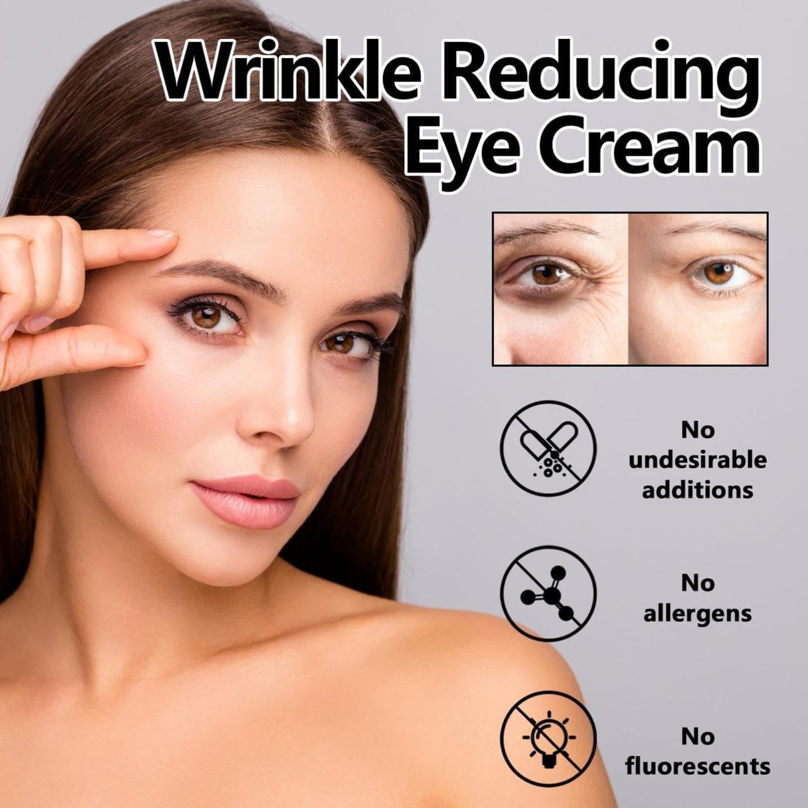 **Anti-Aging Eye Cream for Wrinkles & Dark Circles – Firming Eye Serum for Puffiness & Bags – Rejuvenating Eye Treatment for Men & Women – Instant Eye Lift & Skin Tightening – Perfect for Night Routine & Daily Use (1 Pc)**