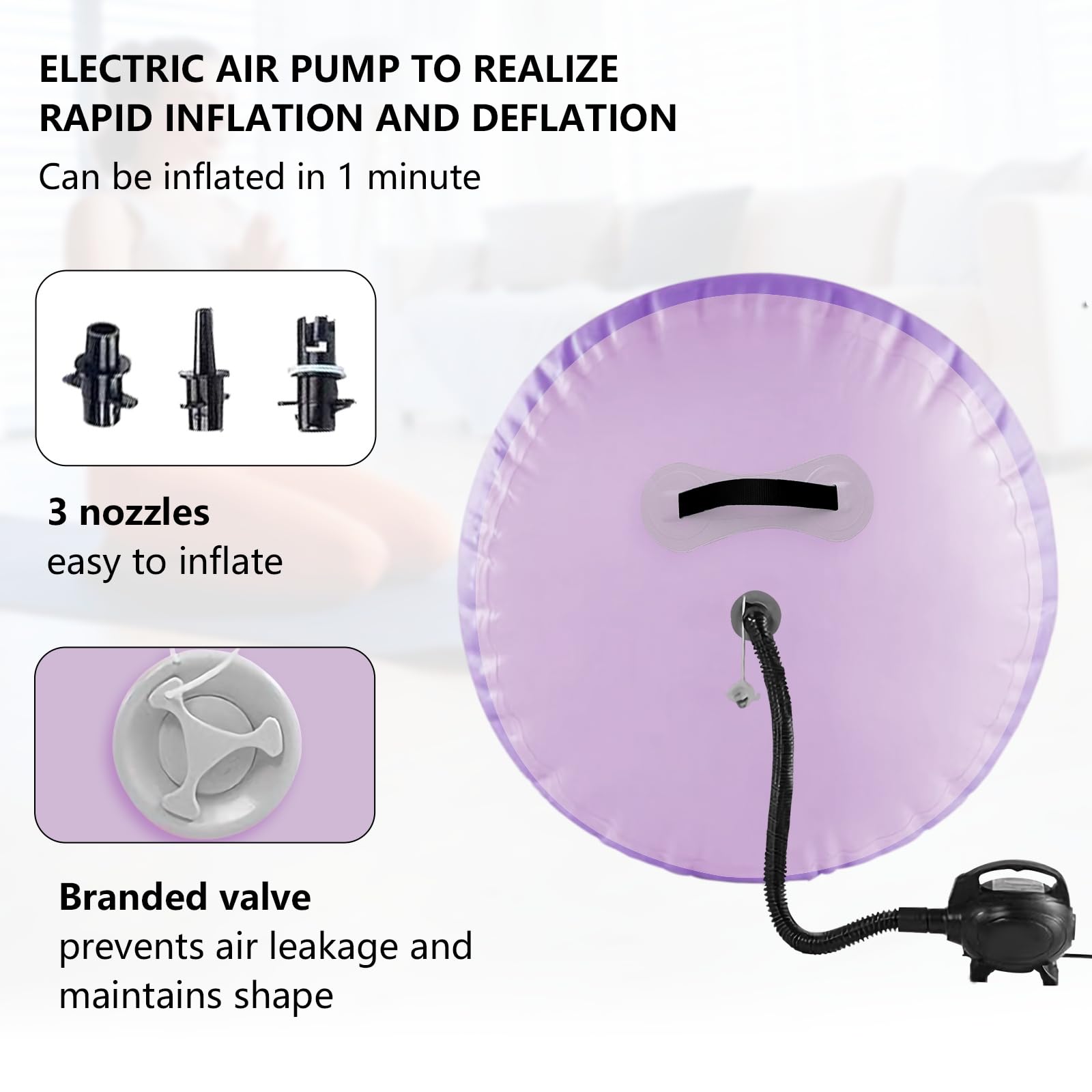 Inflatable Gymnastics Barrel Roller - Air Tumbling Mat for Back Handspring Training, Cheerleading & Yoga | Portable Home & Outdoor Use with Pump | Perfect for Gymnasts, Cheerleaders & Fitness Enthusiasts