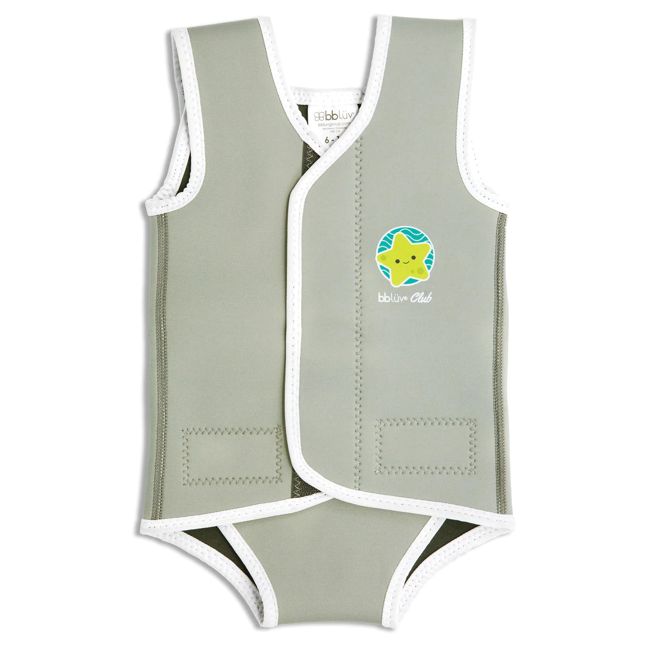 Solar Mini 2 Step Baby Sunglasses + Wrap Neoprene Baby Wetsuit (0-6 Months) + Neoprene Water Shoes (1-2 Years) - Grey & Neon - Perfect for Beach, Pool & Outdoor Water Activities