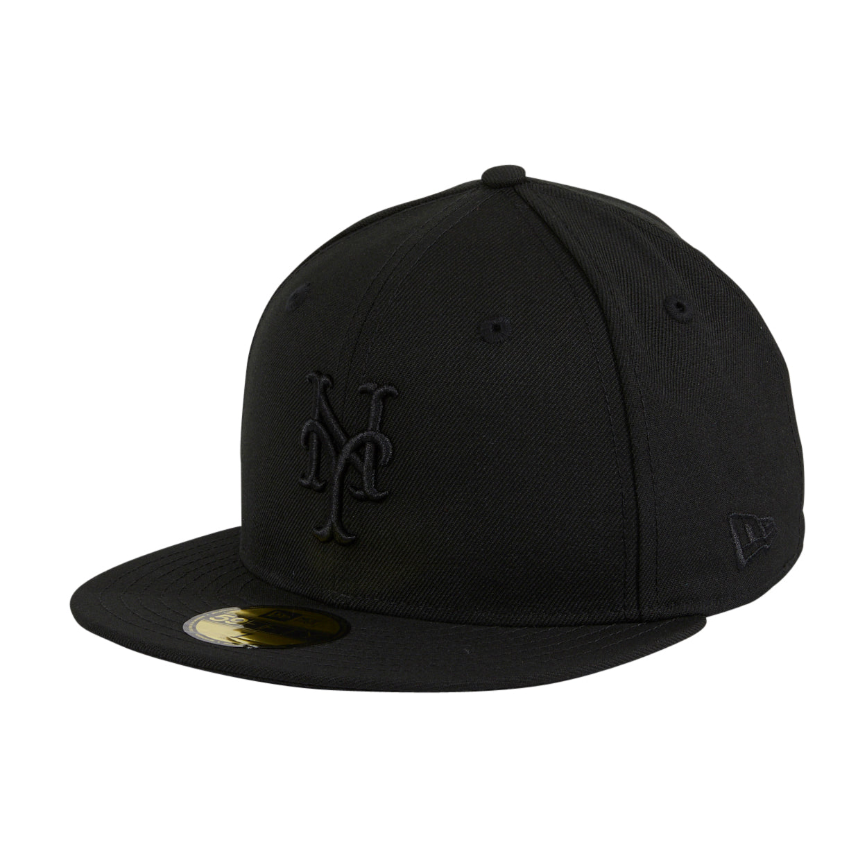New Era 59Fifty New York Mets Baseball Cap - Official MLB Fitted Hat for Men & Women - Black - Perfect for Games, Streetwear & Sports Fan Gifts