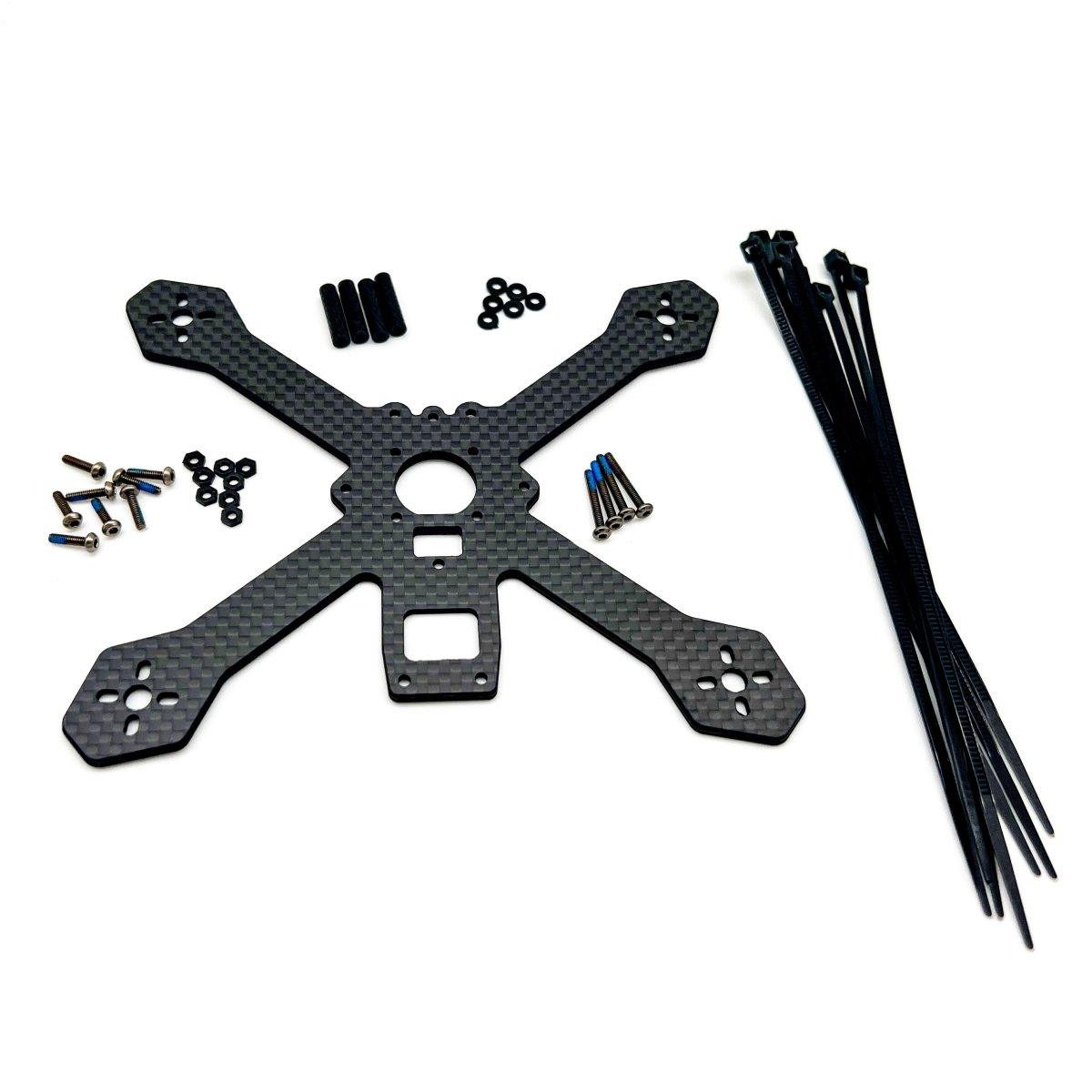 Five33 TinyTrainer V1 Carbon Fiber Frame & Hardware Kit - Lightweight RC Drone Parts for Racing & FPV Flying