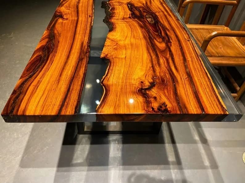 Custom Epoxy River Dining Table - 72