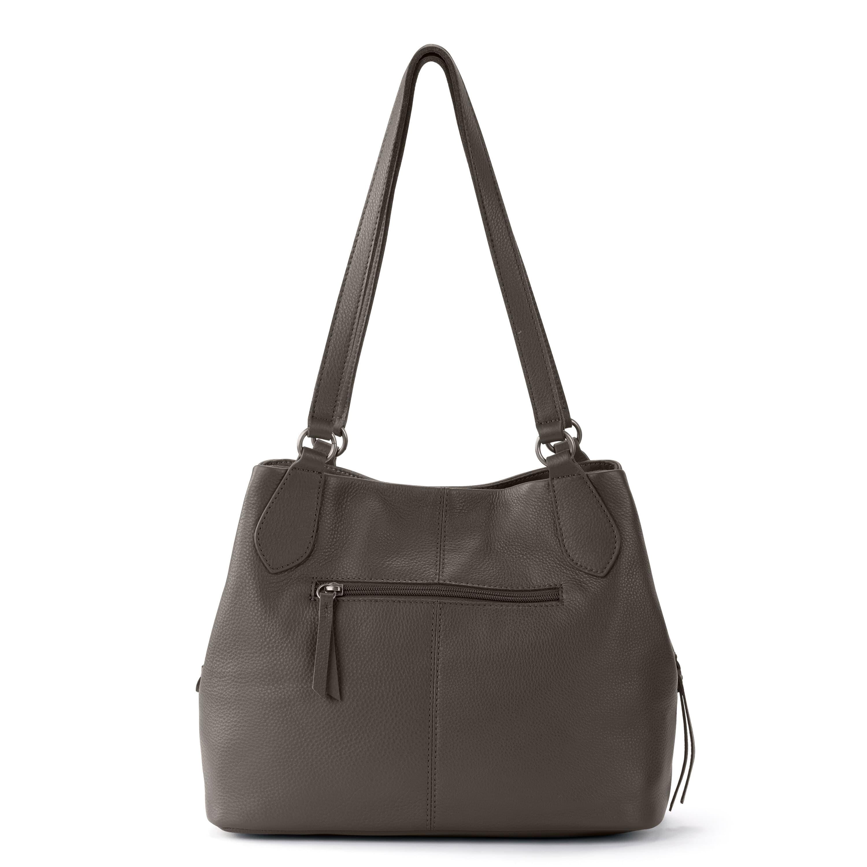 Premium Melrose Satchel - Genuine Leather Handbag for Women, Slate Gray - Perfect for Work, Travel & Everyday Use