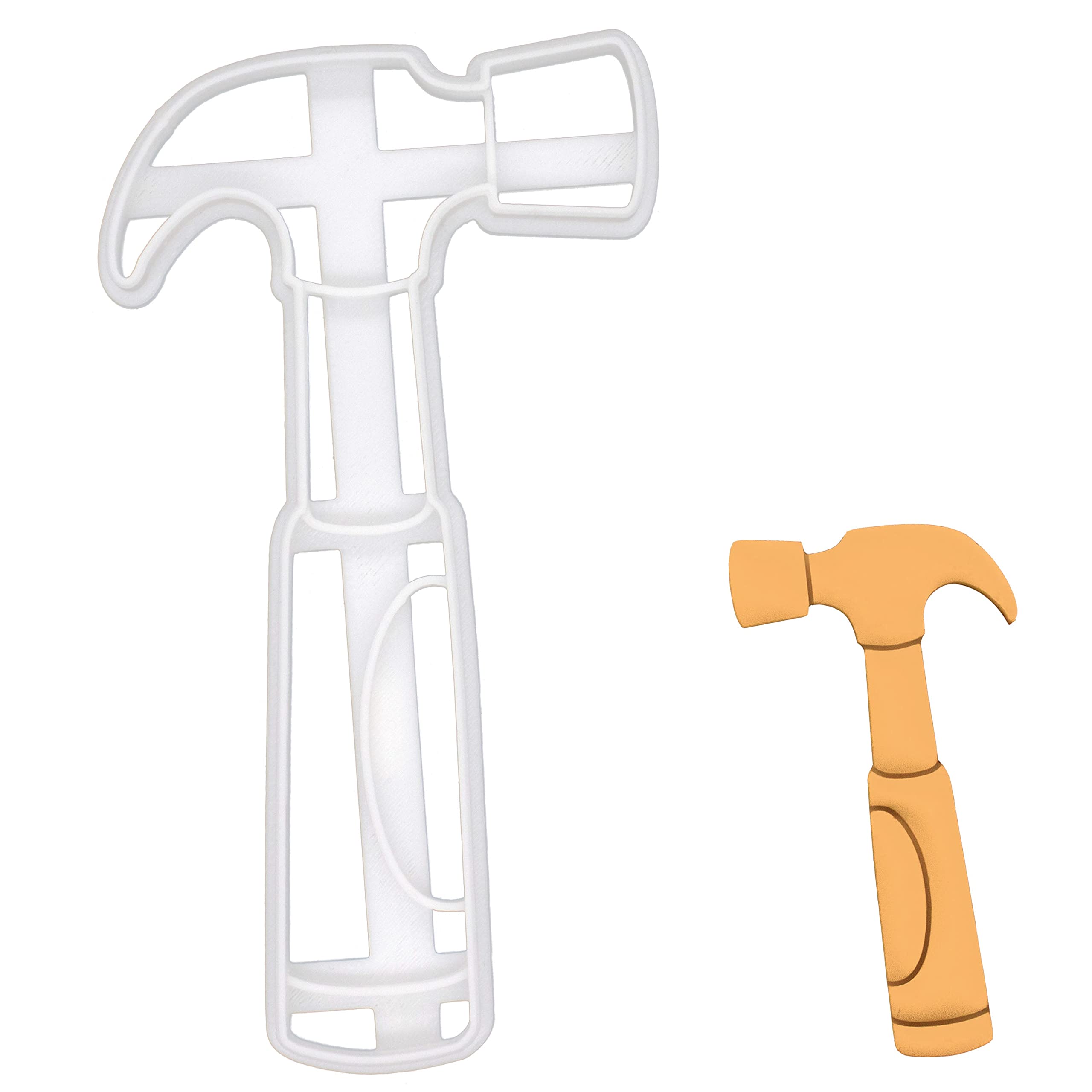 Bakerlogy Hammer-Shaped Cookie Cutter - 1 Piece Stainless Steel Baking Tool for DIY Cookies, Cakes & Party Decorations