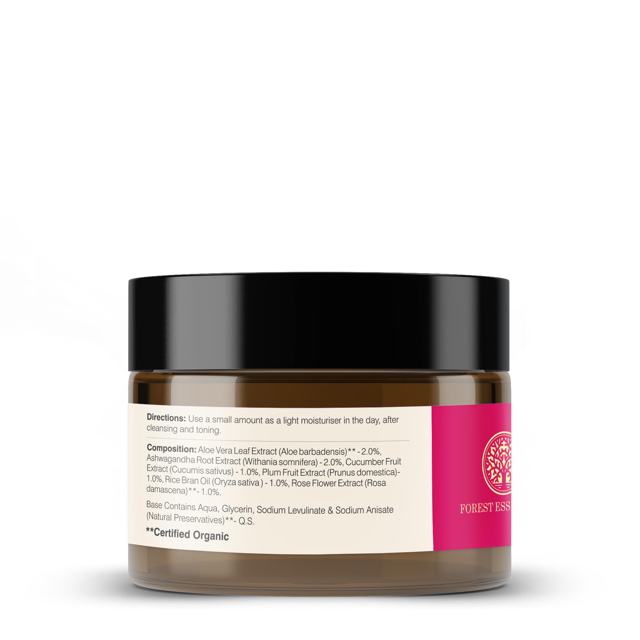 Forest Essentials Light Hydrating Facial Gel with Pure Rosewater | Soothing & Renewing Moisturizer for Dry Skin | Unisex Face Gel (50g) | Perfect for Daily Skincare Routine & Post-Sun Care
