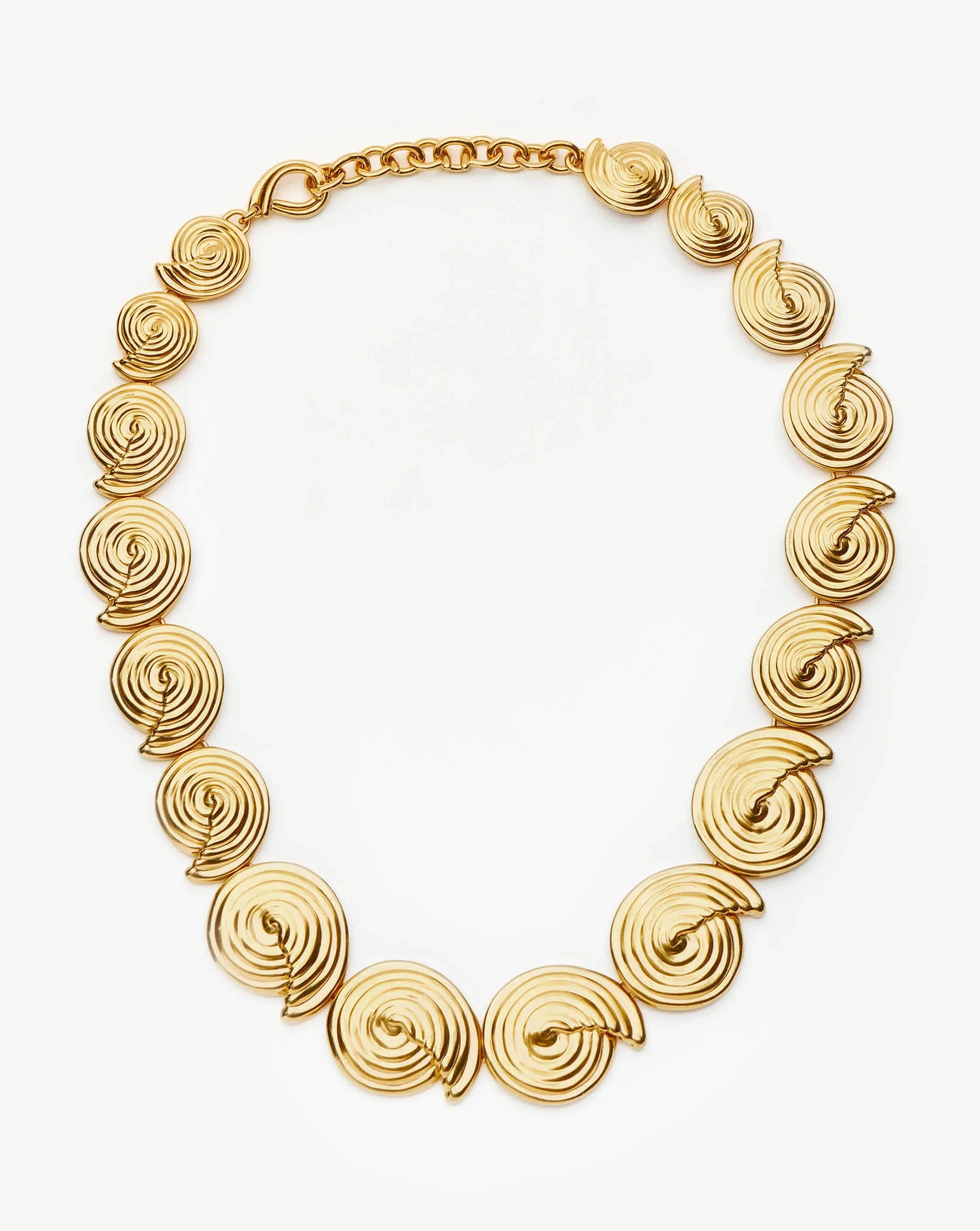 18k Gold Plated Spiral Statement Chain Necklace for Women - Elegant Layered Jewelry Gift for Birthday, Anniversary & Special Occasions