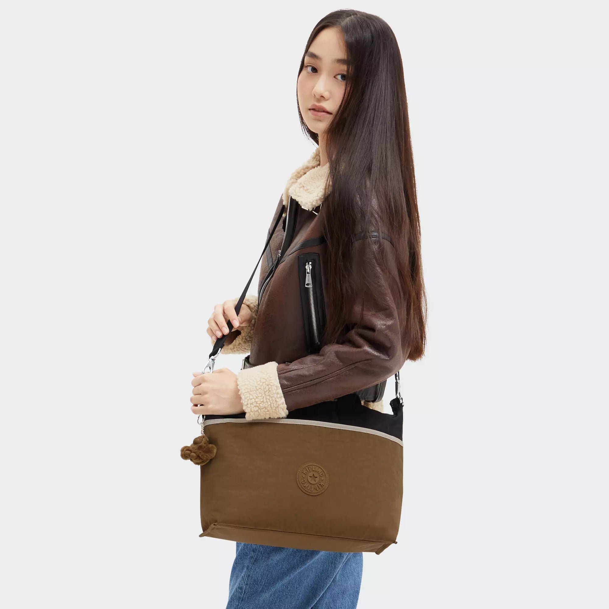 Kipling Elida Shoulder Bag - Lightweight Crossbody Purse for Women, Blue Block F24, Perfect for Travel, Work & Everyday Use