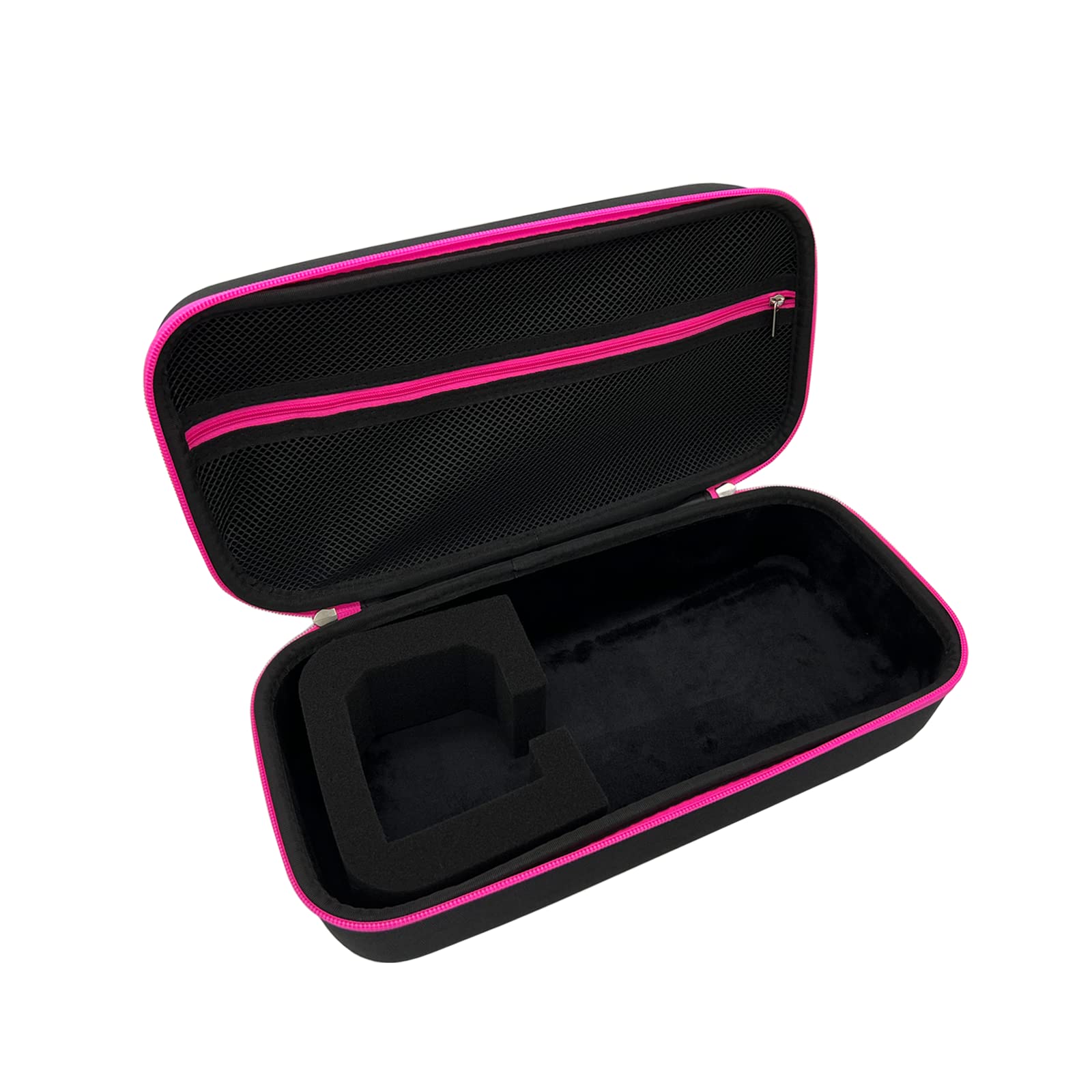 Dyson Hair Dryer Travel Case - Hard Protective Storage Box with Pink Zipper for Dyson Supersonic & Accessories | Perfect for Travel, Home Organization & Salon Professionals