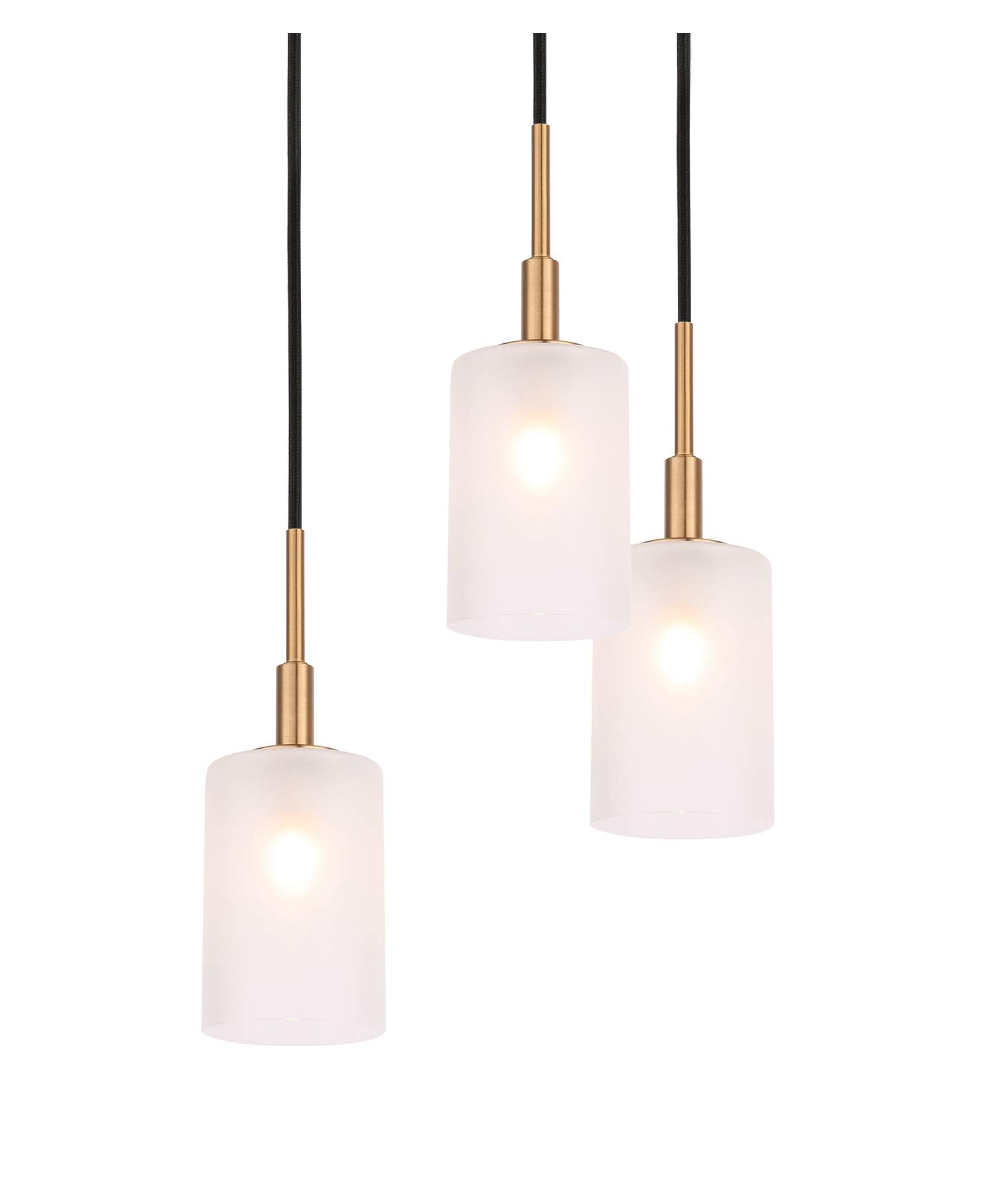 21028CBZLE-C10455 Brass/Bronze Pendant Chandelier - Elegant Ceiling Light Fixture for Dining Room, Kitchen Island & Bedroom Lighting