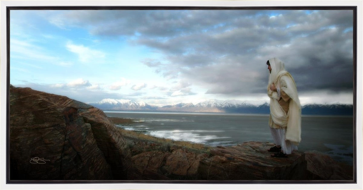 Alone Shepherd Gallery Wrap Canvas Art - Handmade Oil Painting for Living Room, Bedroom & Office Decor