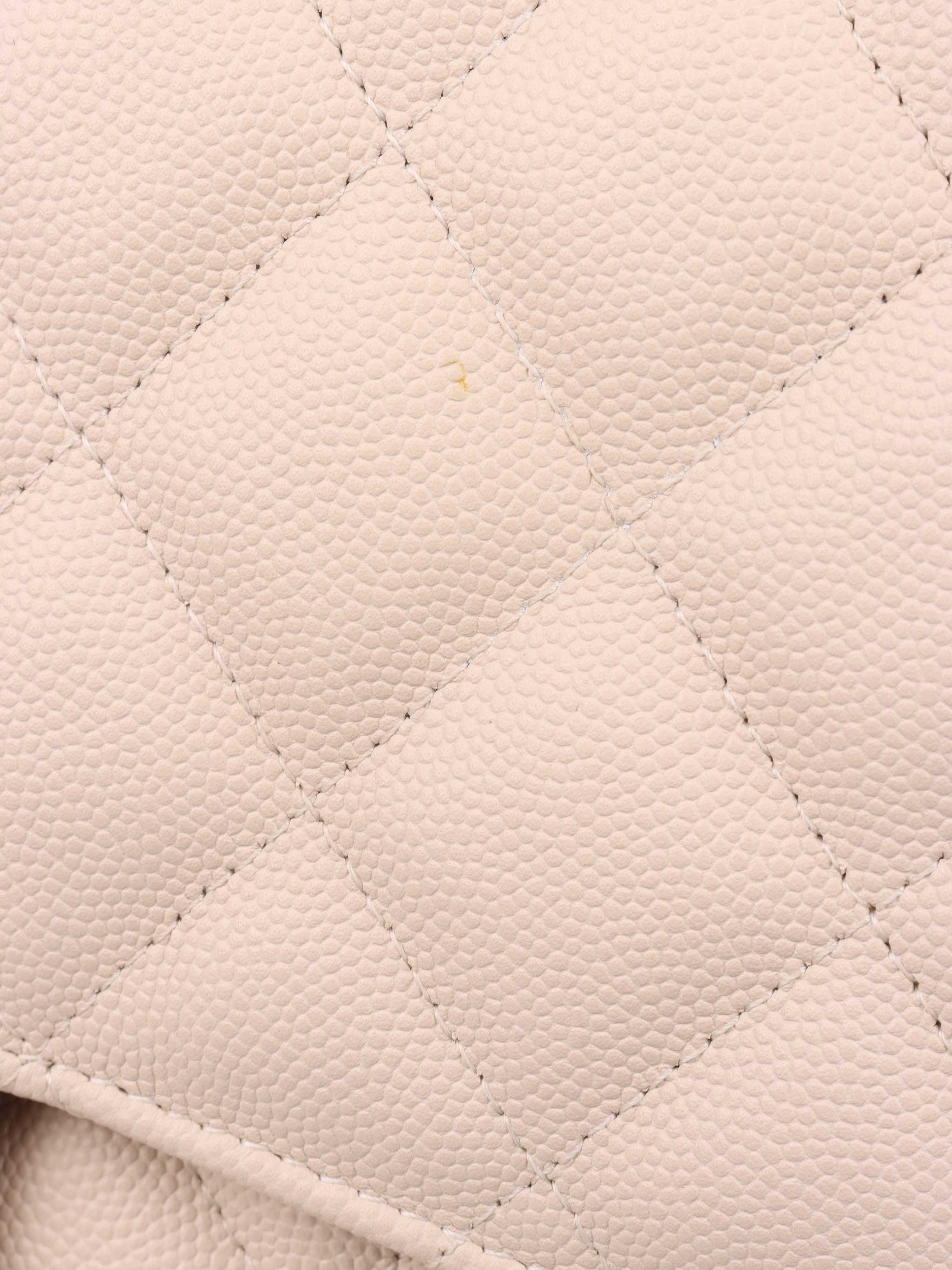 Chanel Jumbo Ivory Caviar Classic Flap Bag - Luxury Designer Handbag for Women | Perfect for Parties, Weddings & Special Occasions