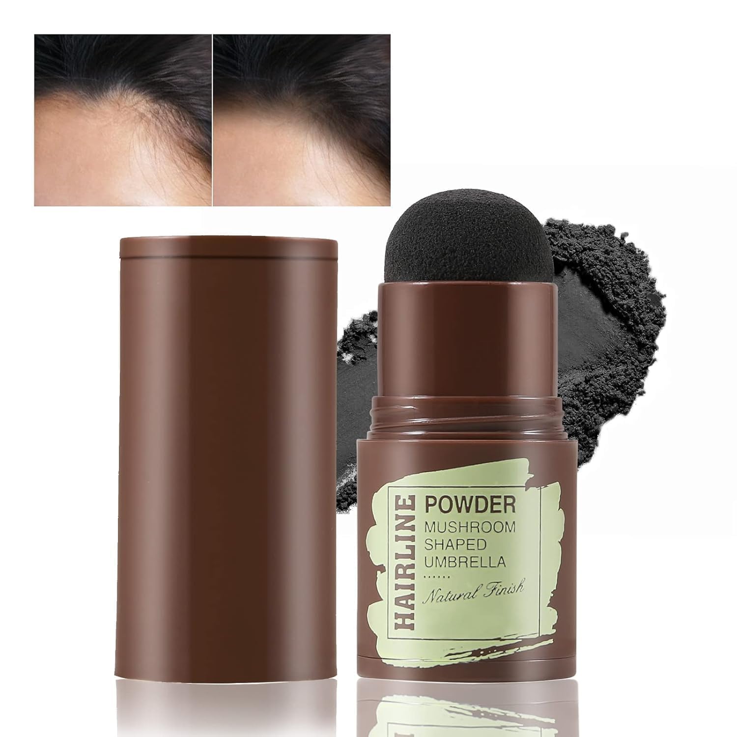 Waterproof Hairline Powder Stick - Root Touch Up & Gray Hair Cover, 4g | Hair Shadow Powder for Thin Hair & Hairline Filling | Quick Fix for Daily Use, Travel & Special Occasions