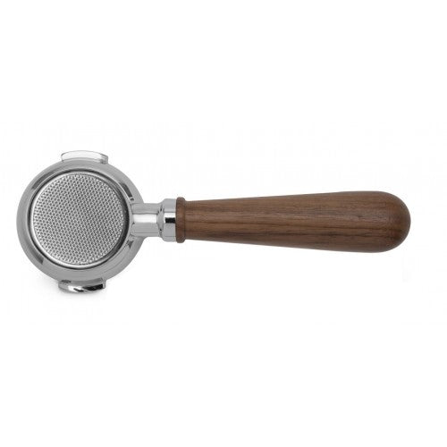 Lelit 58mm Bottomless Portafilter with Wood Handle - OEM Replacement for Espresso Machines - Perfect for Home Baristas & Coffee Shops