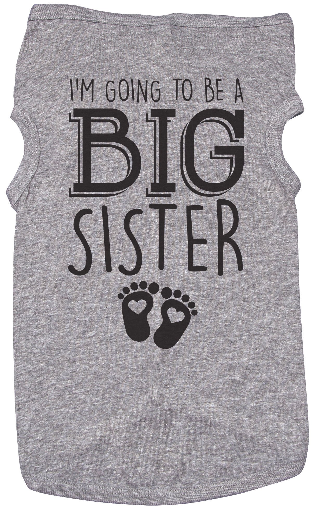 Custom Big Sister Dog Shirt - I'm a Big Sister (XL) for Puppies & Girls