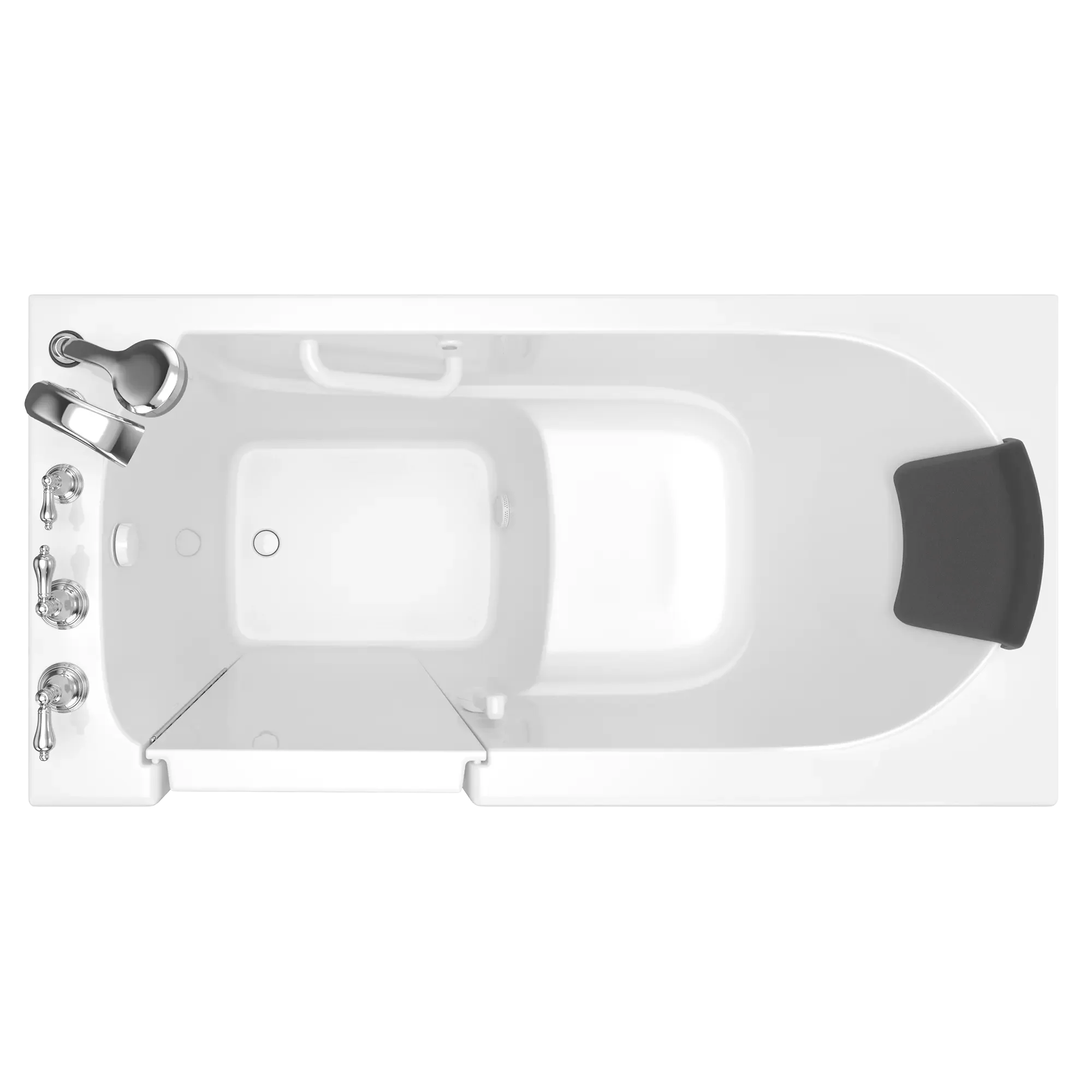 Premium 30 x 60 Inch Gelcoat Walk-In Bathtub with Soaker System - Left Hand Drain & Faucet - Ideal for Elderly & Mobility Assistance, Spa-Like Relaxation at Home