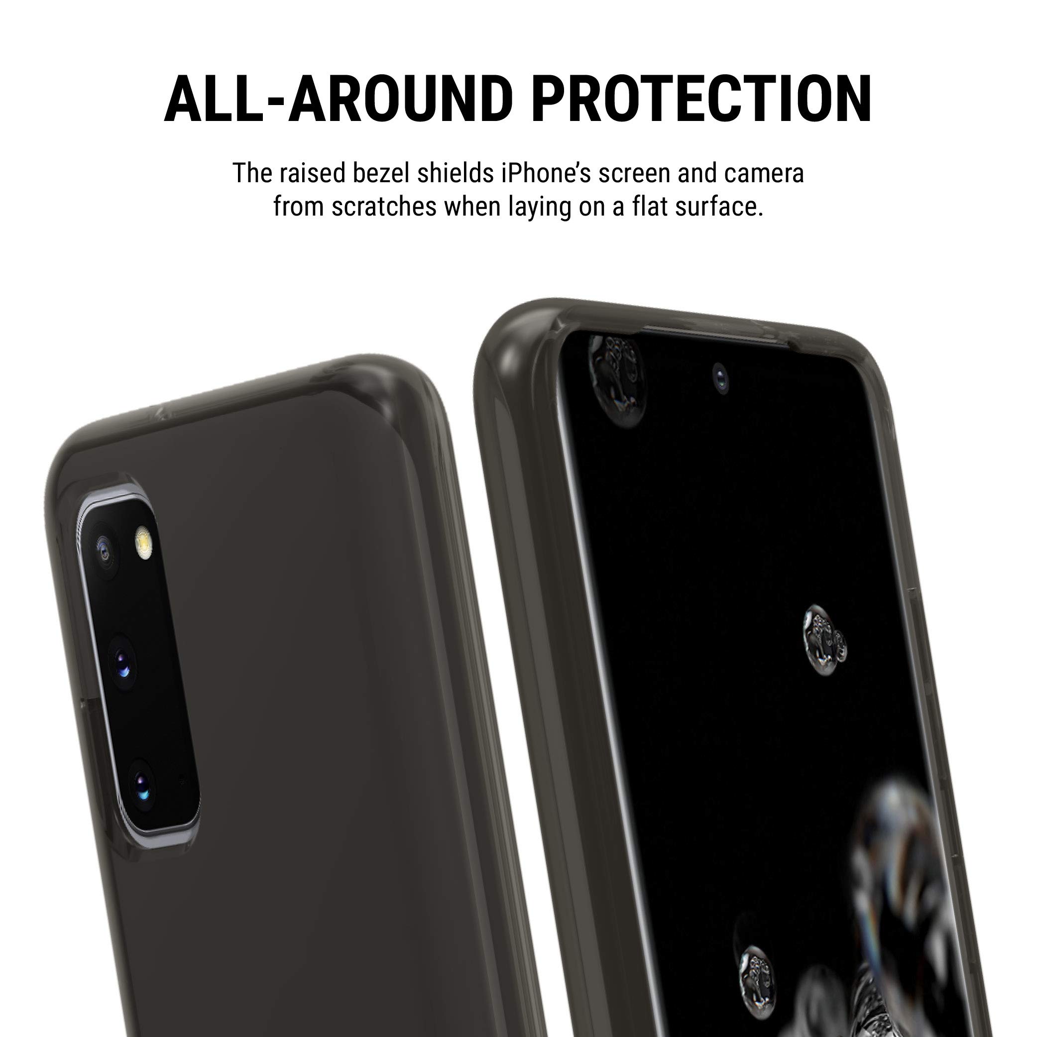 Incipio NGP Pure Protective Case for Samsung Galaxy S20 - Slim & Durable Black Cover for Everyday Use & Shock Absorption
