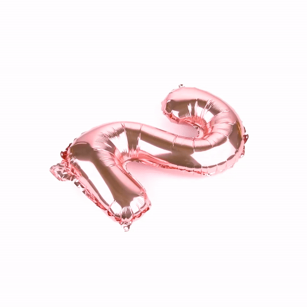 Balloonify Rose Gold Mylar Number 2 Balloon - 16 Inch - 1 Count Box - Perfect for Birthday Parties, Baby Showers & Anniversary Celebrations