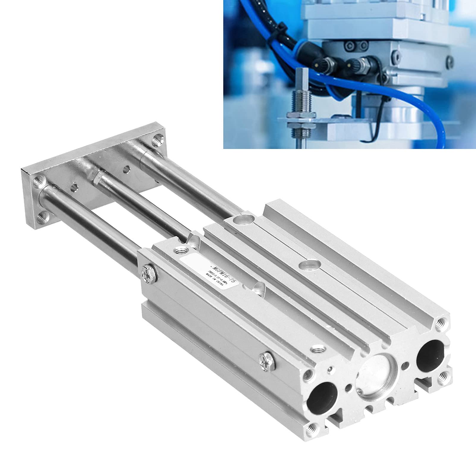 High-Quality Aluminum Alloy Pneumatic Air Cylinder - Durable & Reliable for Industrial Clamping Devices | Perfect for Automation, Manufacturing & CNC Machinery Applications
