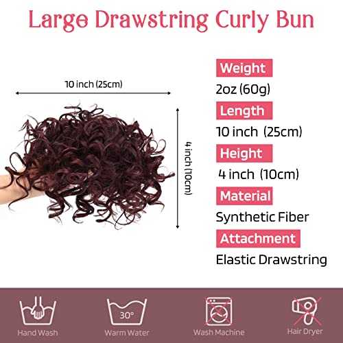 Messy Bun Hair Piece - Stretchy Elastic Drawstring Ponytail Holder for Women | Perfect for Workouts, Yoga, and Everyday Hairstyles