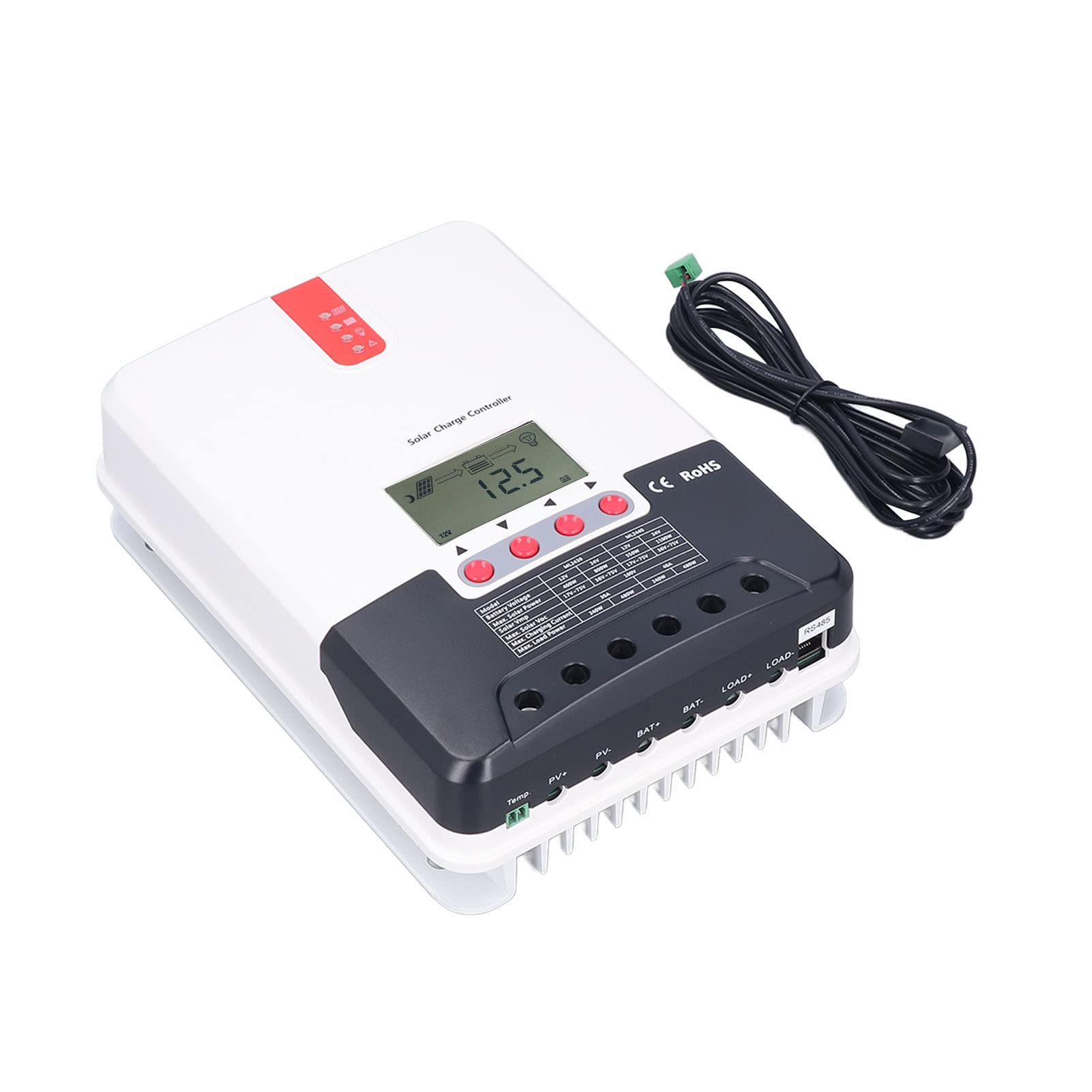 40A MPPT Solar Charge Controller 12V/24V Auto-Switching - for Home Solar Systems, RV, Boat & Marine Use | Efficient Power Regulation for Off-Grid Living & Mobile Applications
