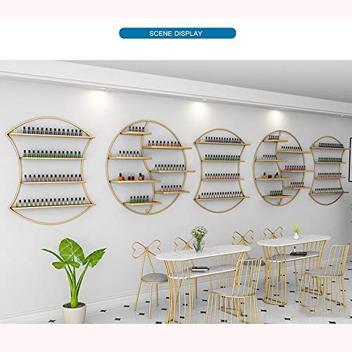 Wall Mount Nail Polish Organizer - Metal Display Shelf for Nail Polish & Glue - Spice Rack for Kitchen & Cabinet - Perfect for Salon, Bathroom & Home Organization