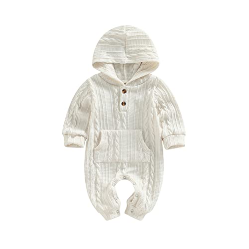 Ribbed Hooded White