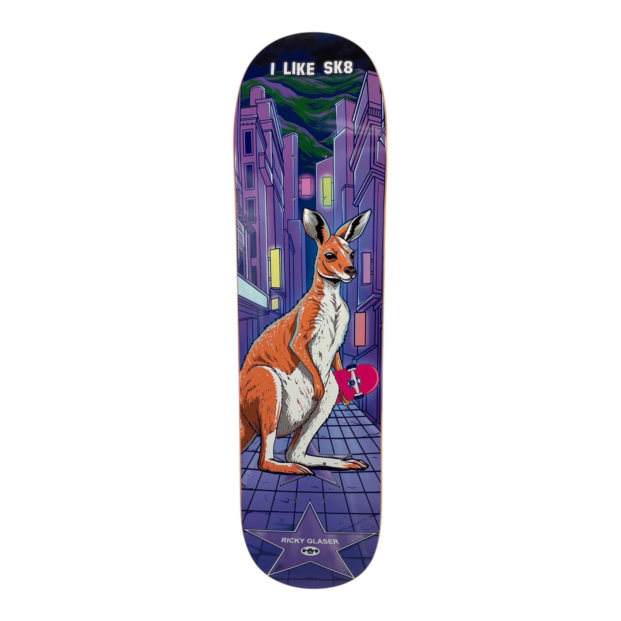 Ricky Glaser I LIKE SK8 Skateboard Deck - Multiple Sizes Available for Street & Park Skateboarding | High-Quality Skateboard for Beginners & Pros