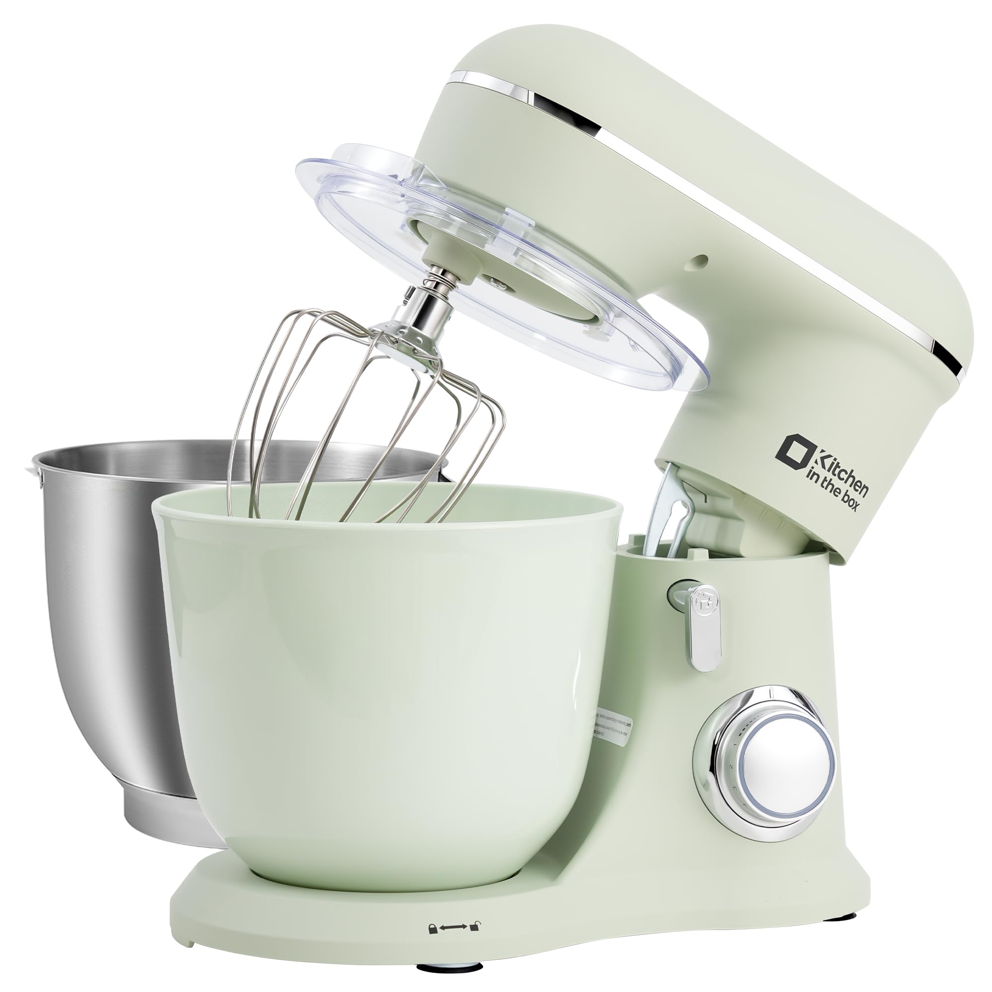 4.5QT+5QT Stand Mixer with 10 Speeds - Perfect for Baking & Cooking (Pastel Green)