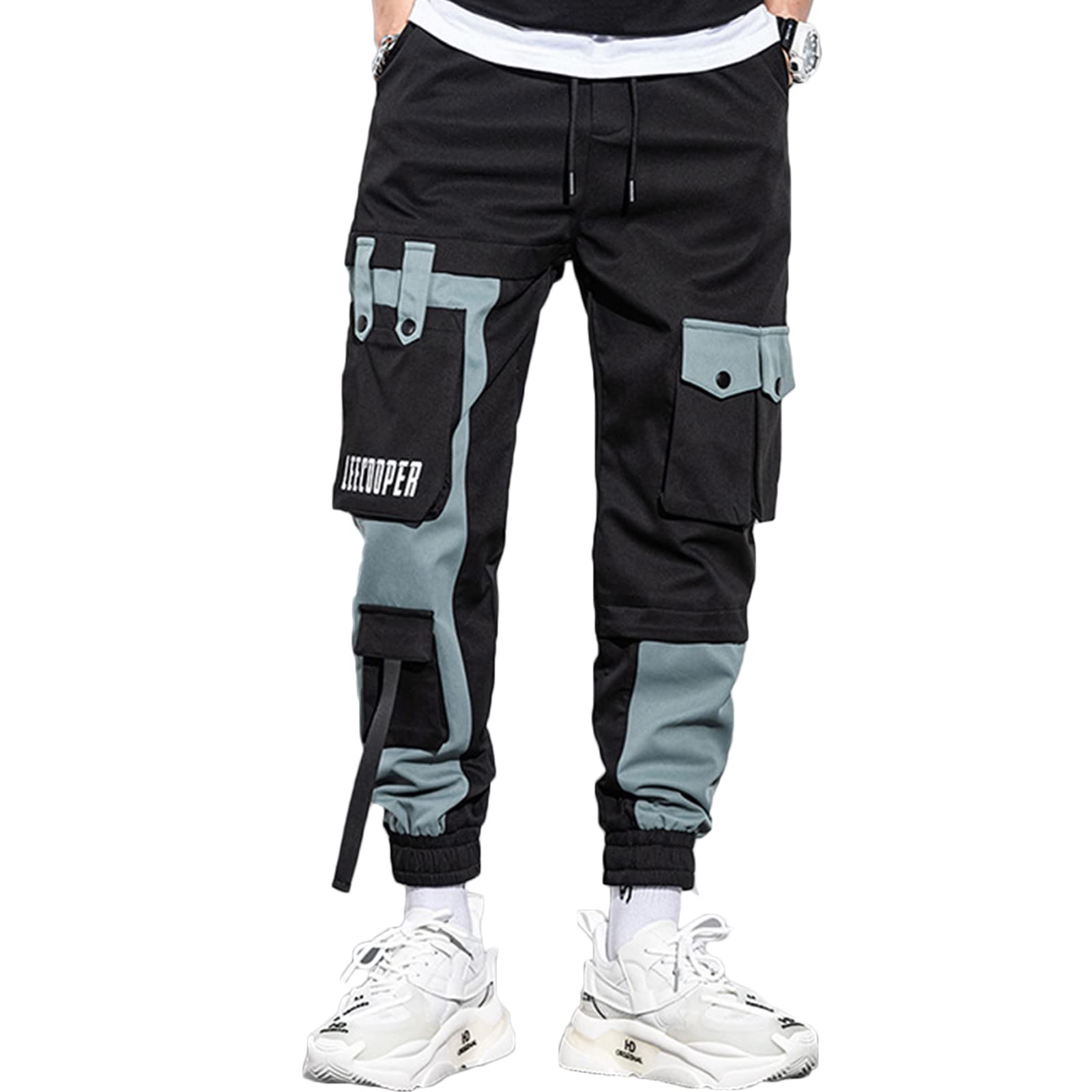 Aelfric Eden Men's Techwear Jogger Pants with Multiple Pockets - Stylish Outdoor Casual Running Pants for Jogging, Hiking & Streetwear Fashion