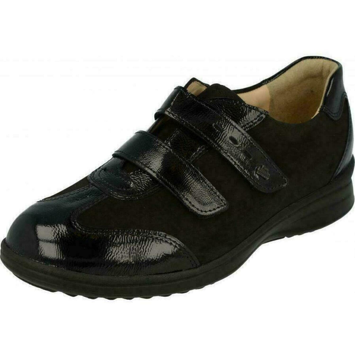Finn Comfort Women's Desenzano Nubuck Leather Comfort Shoes - Slip-Resistant & Arch Support for Walking, Travel & Work
