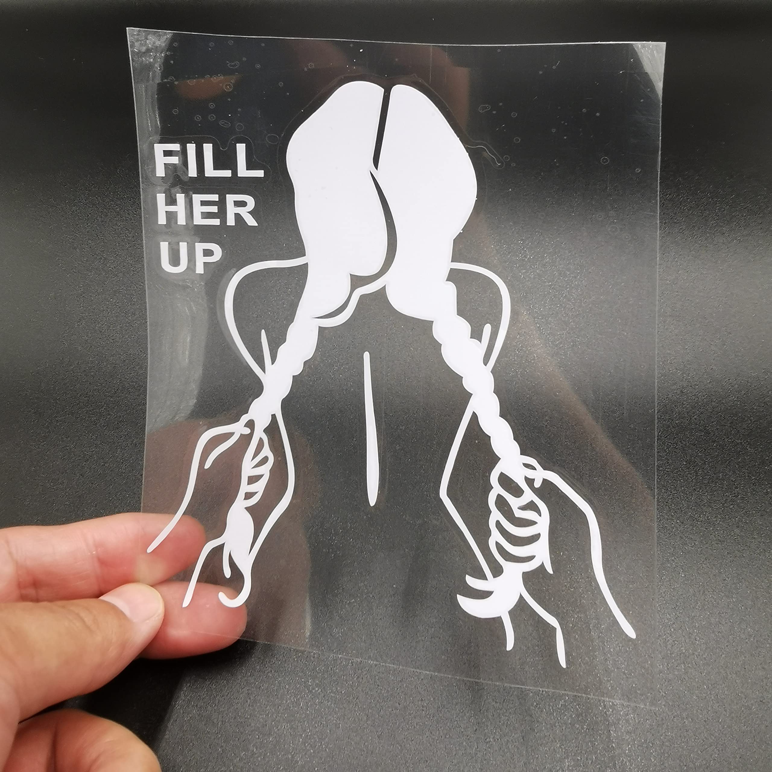 Funny Car Stickers and Decals - Sexy Girl Vinyl Decals for Cars, Bumpers, Trucks, SUVs & Motorcycles - Reflective Waterproof Stickers for Adults (White) - Perfect for Car Customization, Wall Decor & Personalizing Vehicles