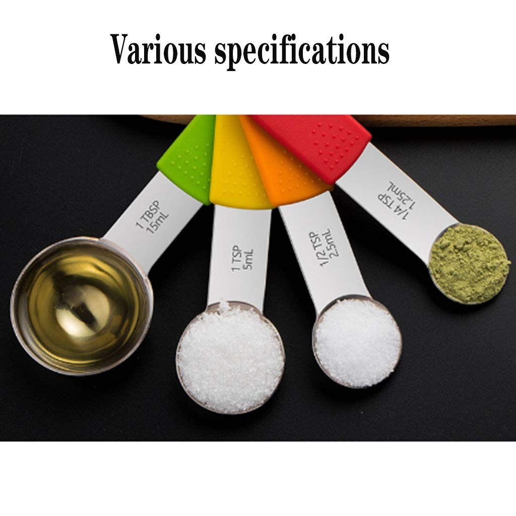 Premium Stainless Steel Measuring Spoon Set - 7-Piece Kitchen Measuring Cups & Spoons for Baking, Cooking, and Coffee - Durable & Accurate Measurement Tools for Home Bakers & Professional Chefs