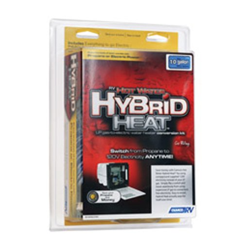 Camco 11773 10 Gallon Hot Water Hybrid Heat Kit for RV & Camper - Efficient Water Heating Solution for Camping, Boating & Off-Grid Living