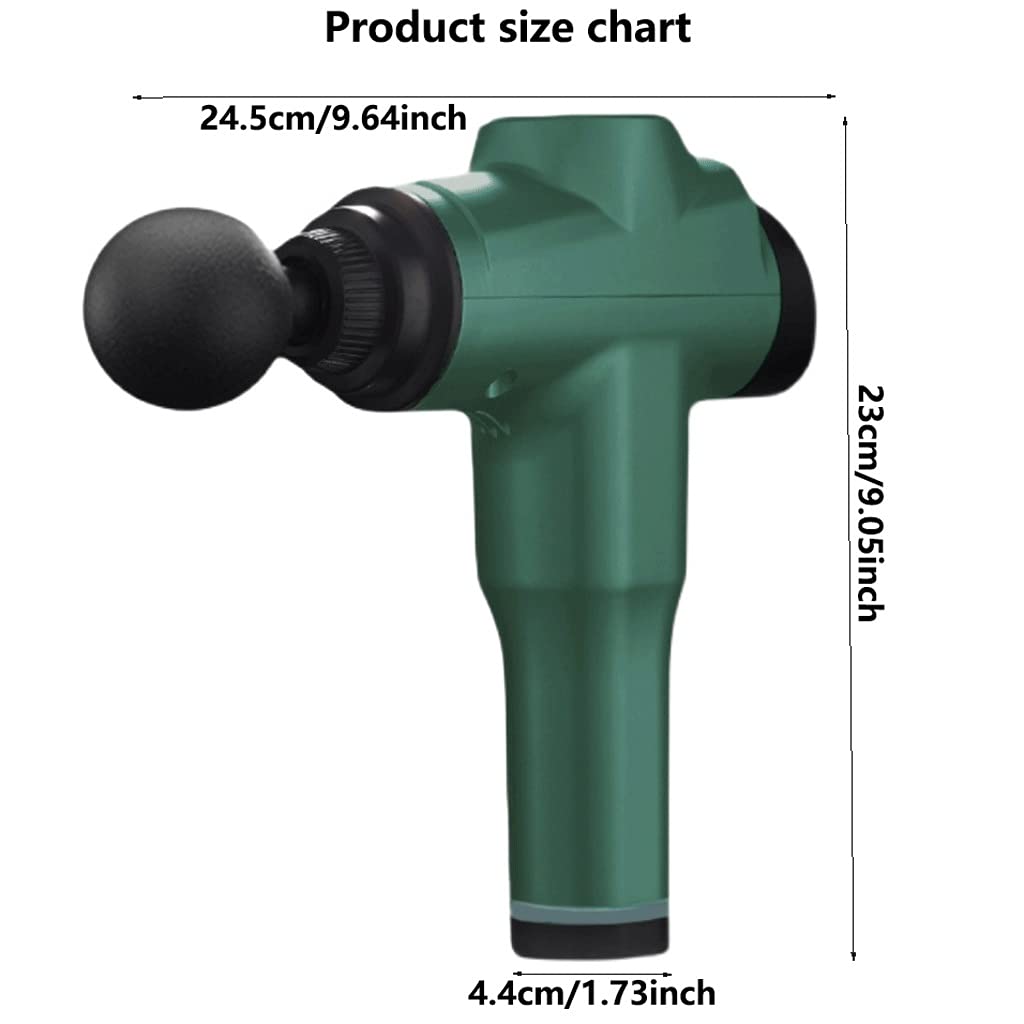 Electric Percussion Massage Gun - 6 Speed Levels & 5 Interchangeable Heads for Deep Tissue Muscle Relief, Portable Handheld Massager for Back, Neck, Leg Pain - Perfect for Post-Workout Recovery, Athletes & Home Use