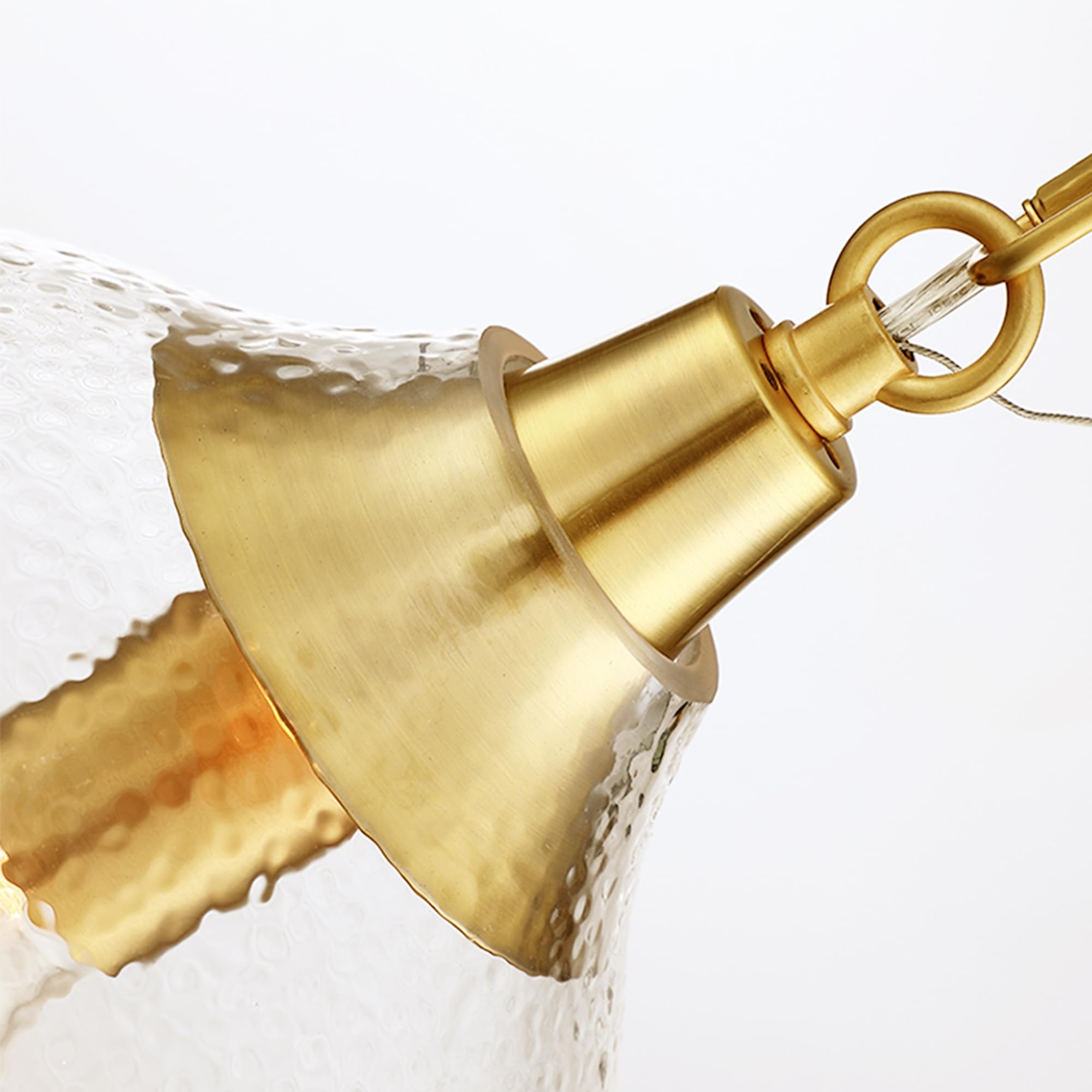Modern Gold Glass Pendant Light - 9