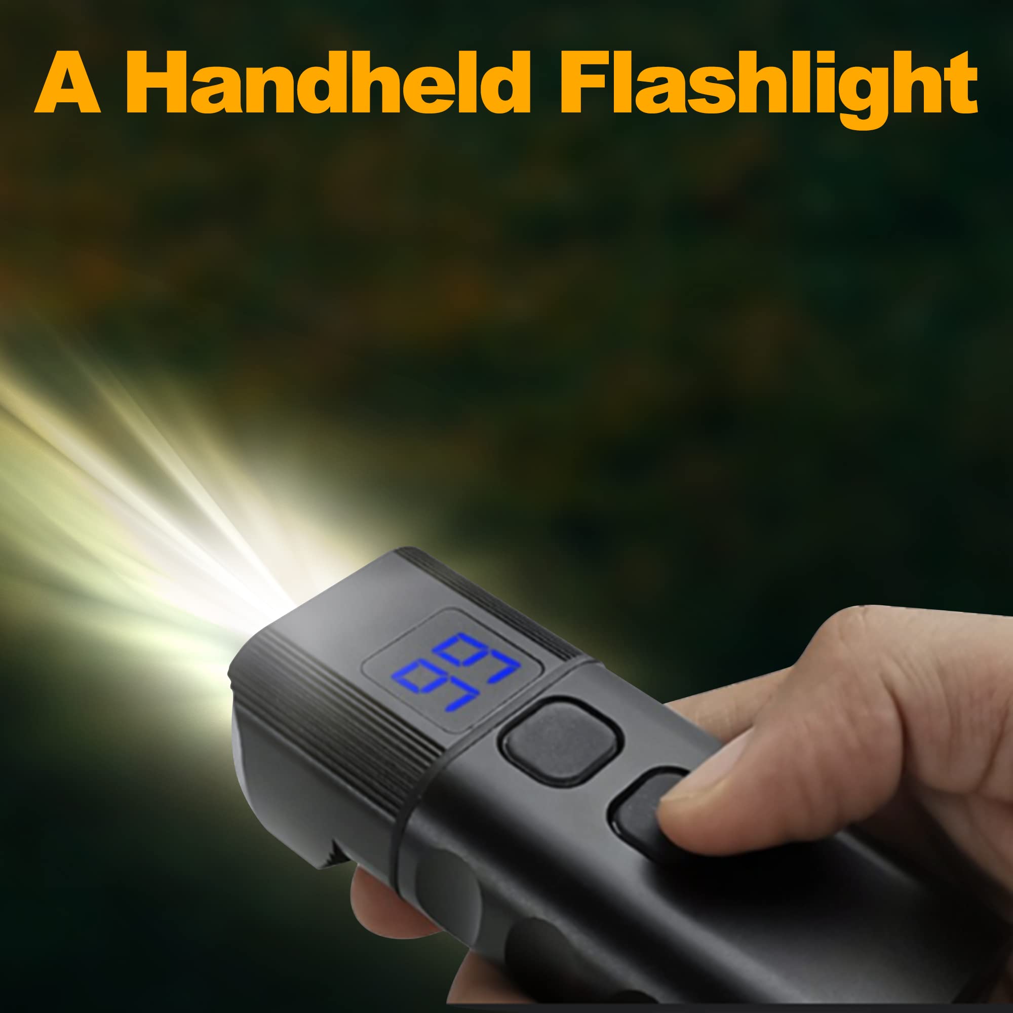 2023 Super Bright USB-C Rechargeable Bike Lights - Remote Control High/Low Beam Bicycle Headlight & Taillight Set for Night Cycling, Commuting & Mountain Biking
