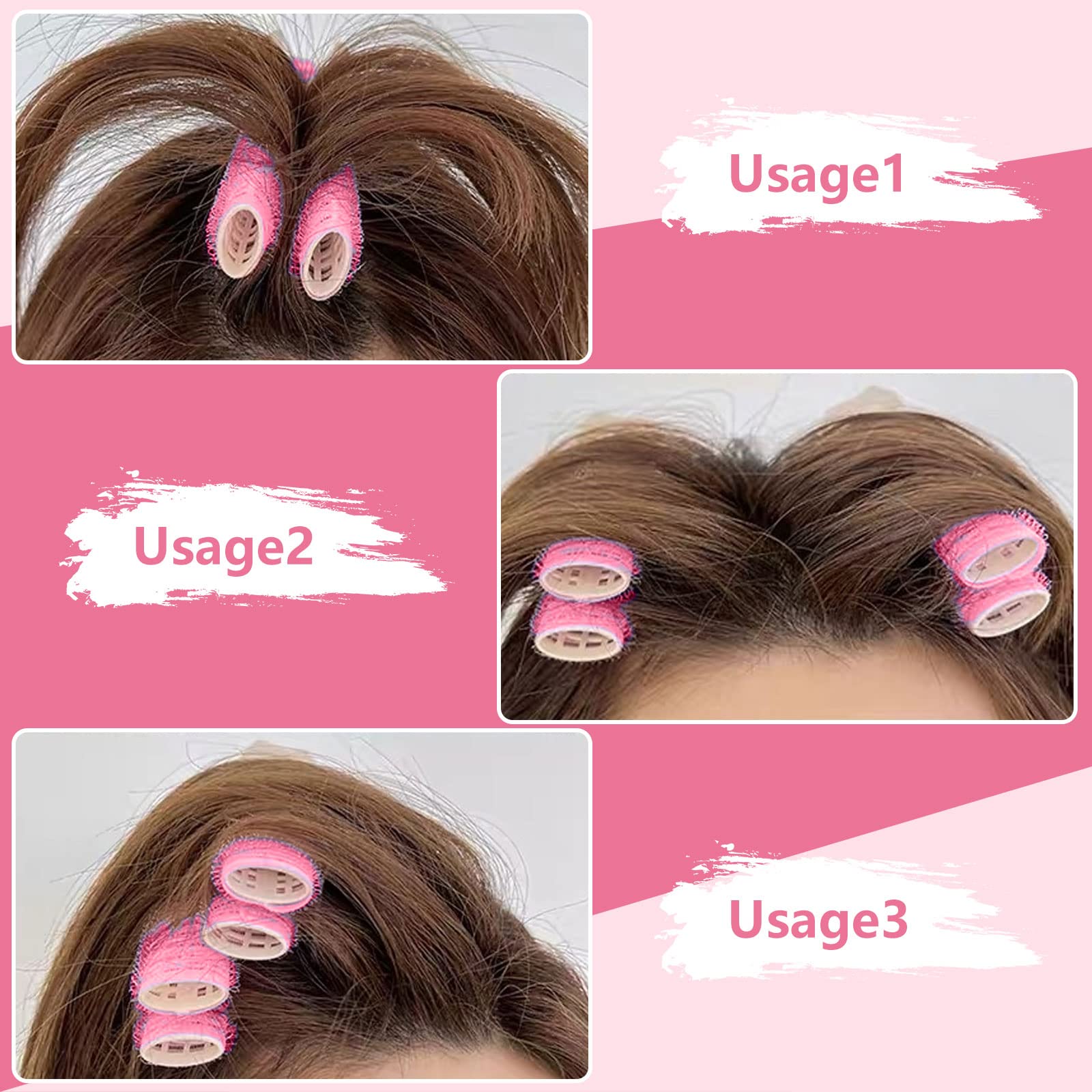 Volumizing Hair Root Clips for Women - 10PCS Pink Hair Rollers for Volume & Lift - DIY Curling Styling Tools for Natural Fluffy Hair - Perfect for Home, Salon, and Party Hairstyles