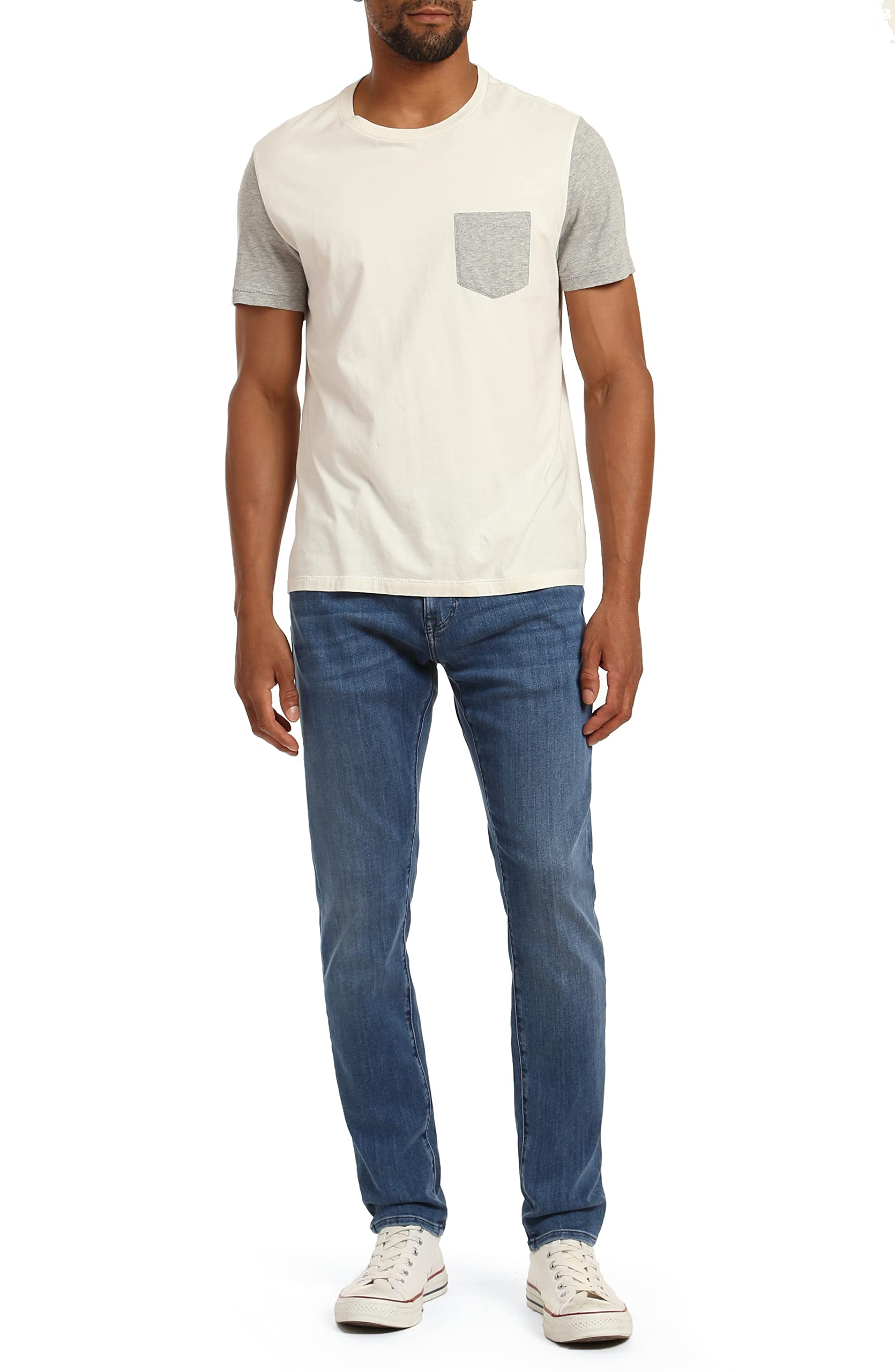 Mavi Zach Men's Regular Rise Straight Leg Jeans - Classic Denim Pants for Casual Wear & Everyday Outfits